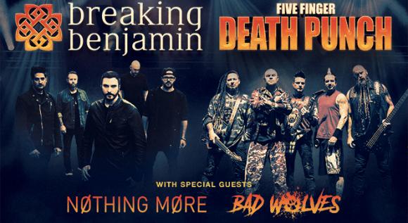 Five Finger Death Punch & Breaking Benjamin at Save Mart Center