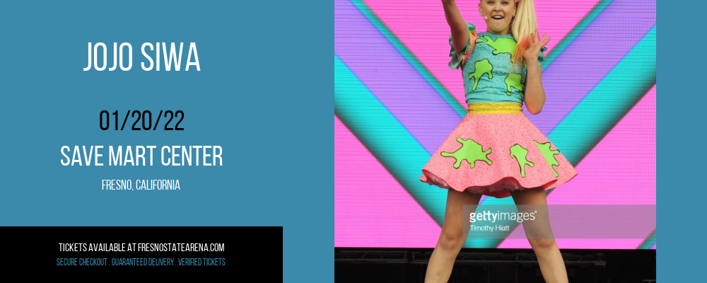 JoJo Siwa at Save Mart Center tickets JoJo Siwa at Save Mart Center