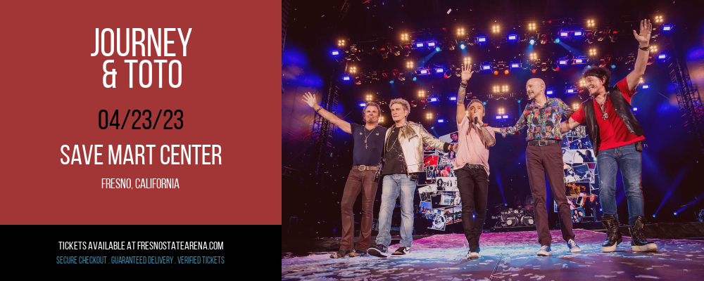 Journey & Toto at Save Mart Center tickets Journey & Toto at Save Mart Center