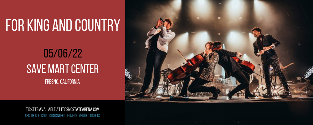 For King and Country at Save Mart Center