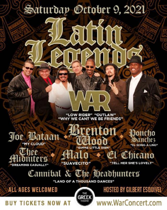 Latin Legends: War, Joe Batoon & Tierra at Save Mart Center